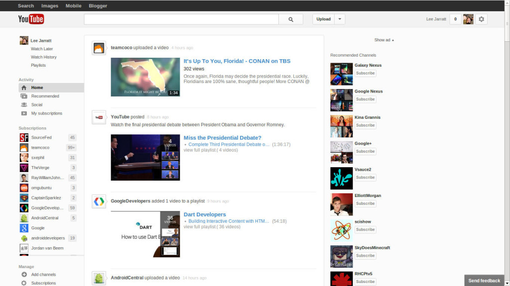 An all-new YouTube