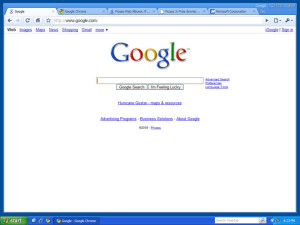 Google Chrome on Windows XP (Via Google Images)