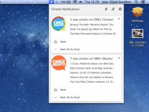 Actions in Our Own Notifications