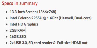 specs box