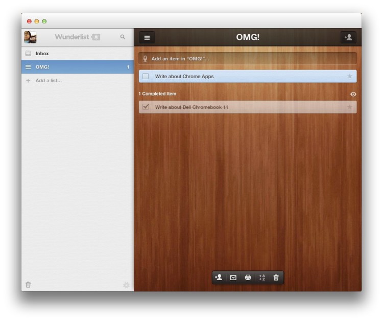 The Wunderlist Chrome App has the native look-and-feel down.
