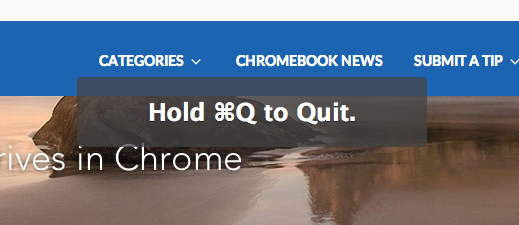 Double-Check: Chrome's HUD Alert