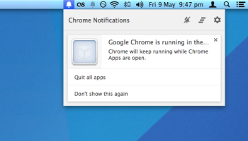 chrome running apps after quit on mac