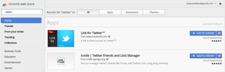 old tab chrome store view
