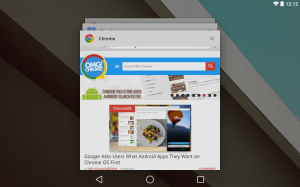Chrome in Android L 