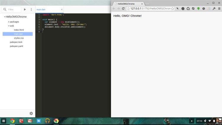 Running a Dart project