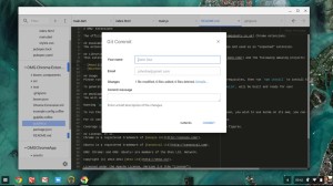 Committing from a git repo