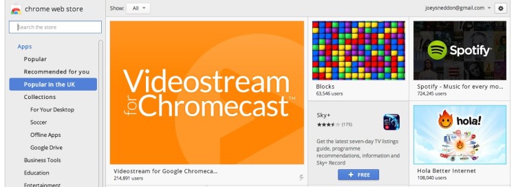 popular in uk chrome store