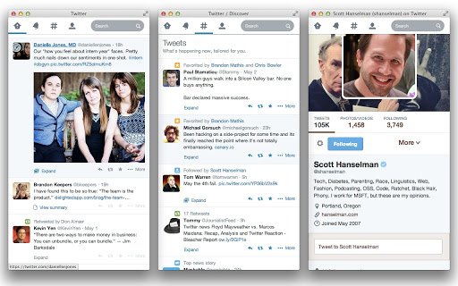 responsive twitter in chrome