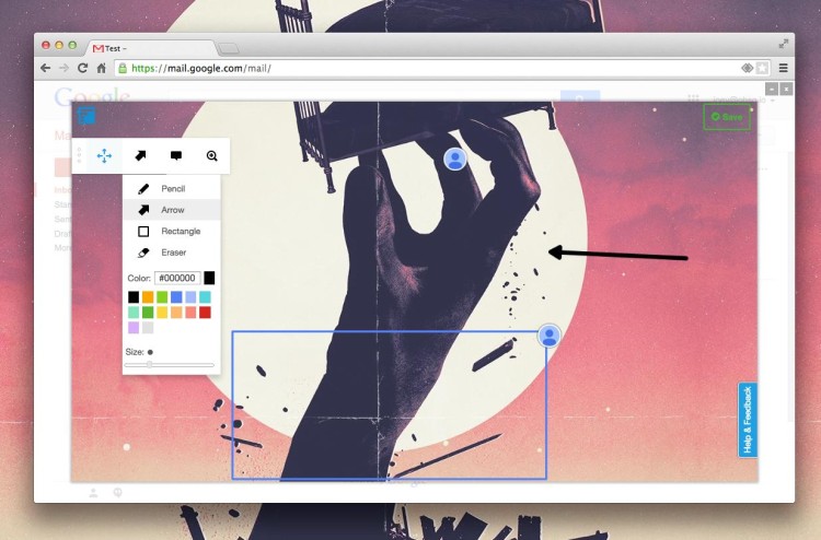 frame bench mail markup in gmail