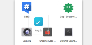app launcher drag drop