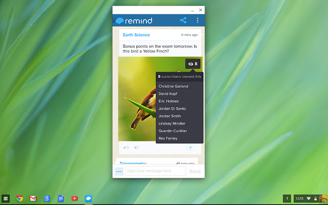 Remind on Chrome OS
