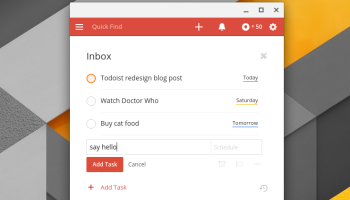 The new Todoist Chrome App