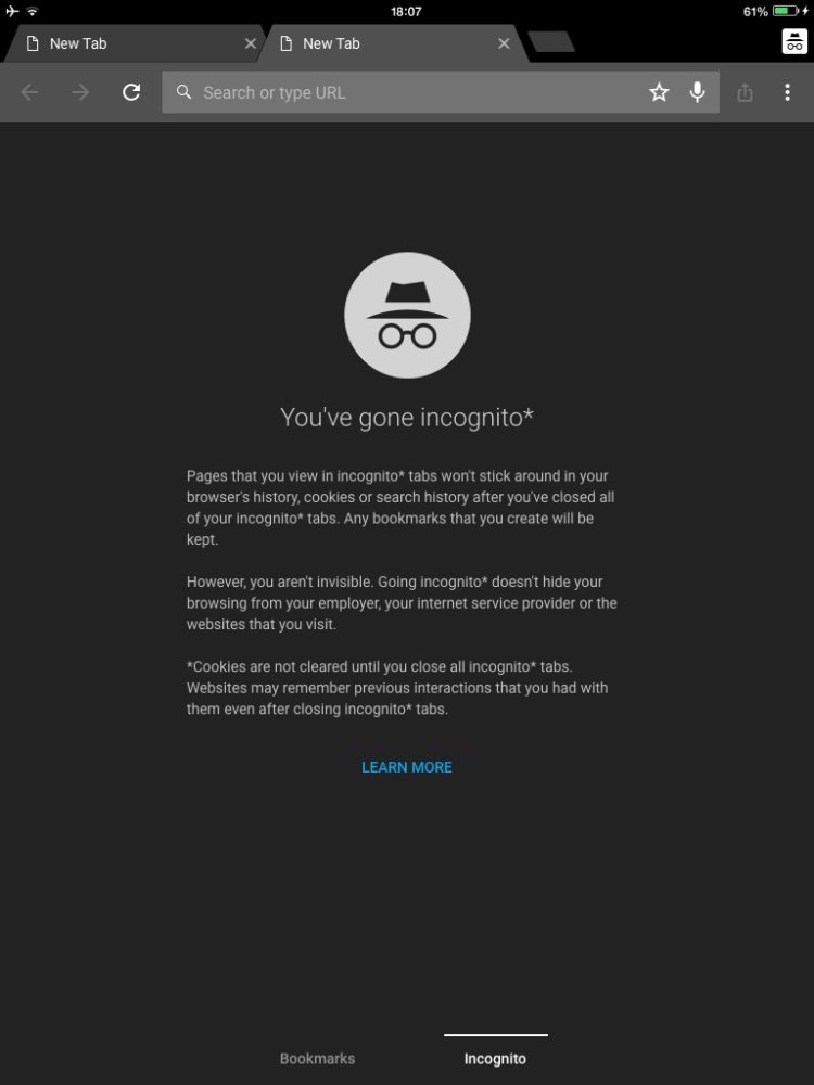 incognito for ios
