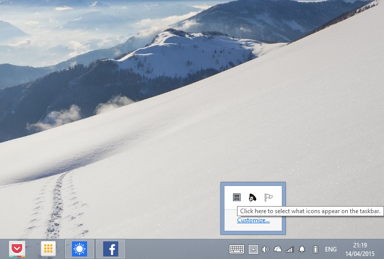 windows overflow task bar