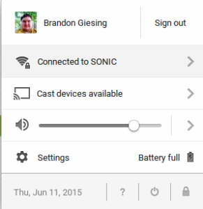 chrome os cast settings