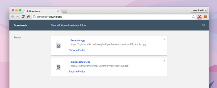 material design downloads page