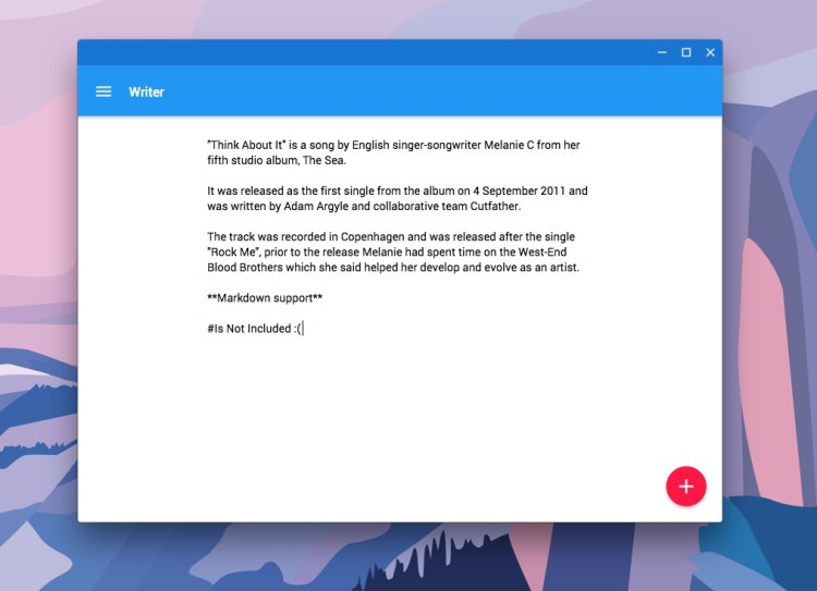 chrome writer app