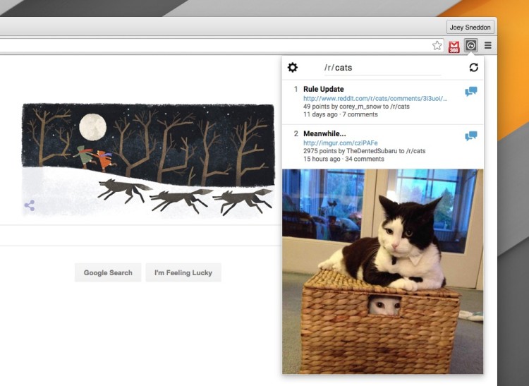 reddit mini for chrome extension