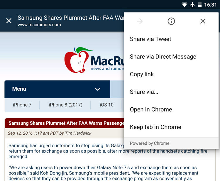 chrome read it later option