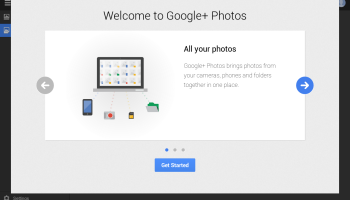 Google+ Photos - intro screen 1