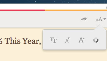 font styling in pocket for chrome