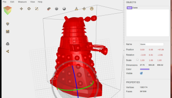 3dview for chrome with dalek .obj