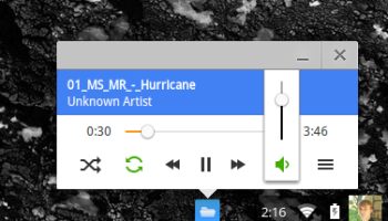 chrome os audio player redesign