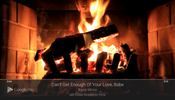 Chromecast Fireplace Visualiser for Google Music