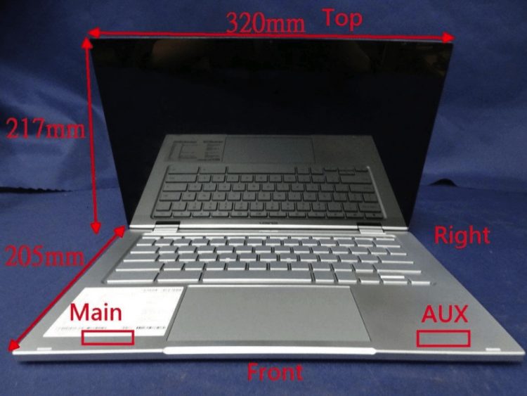 ASUS Chromebook Flip C433 annotated